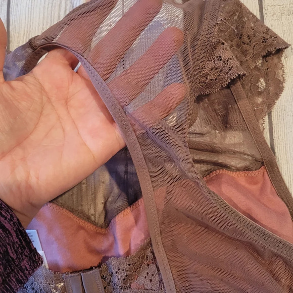 Gilligan & O'malley Cap Sleeve Lace Bralette Wirefree Comfort •Size Small• NEW - Picture 7 of 8